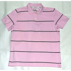 Arnold Palmer Men's Short Sleeve 100% Cotton Polo Striped Shirt Size Medium‎